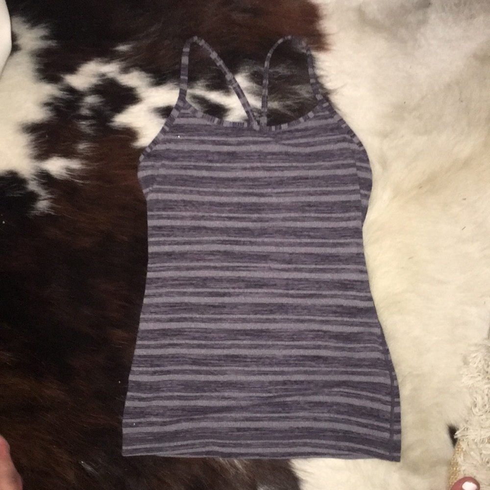 Stripped lulu lemon workout tank top